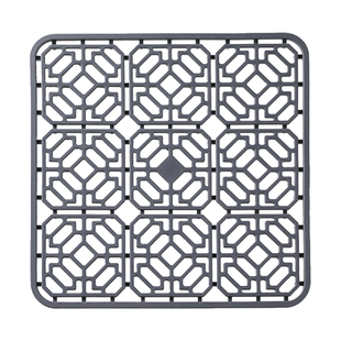 厨房水槽垫可折叠镂空沥水垫水池挡水板软硅胶多功能垫餐具隔热垫