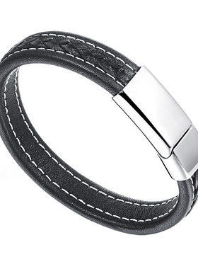 韩版时尚简约编织皮绳