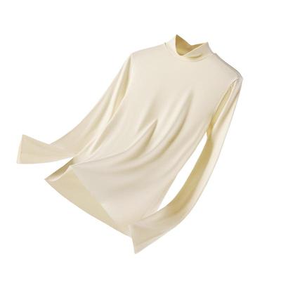 猫人半高领打底衫羊毛醋酸肌底衣