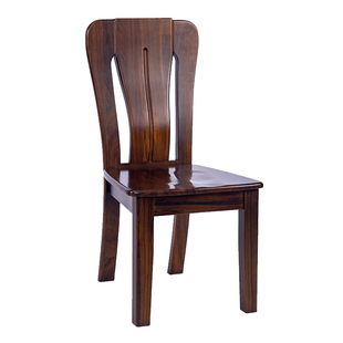 新中式乌金木全实木餐椅家用椅子靠背椅餐桌客厅书房书桌椅子轻奢