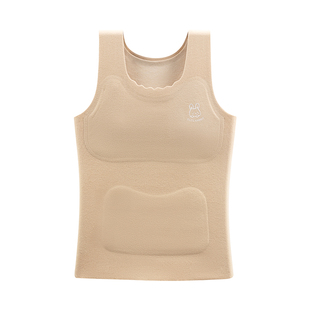 贝盈达女童保暖背心带胸垫秋冬女孩儿童小学生初中发育期内衣德绒