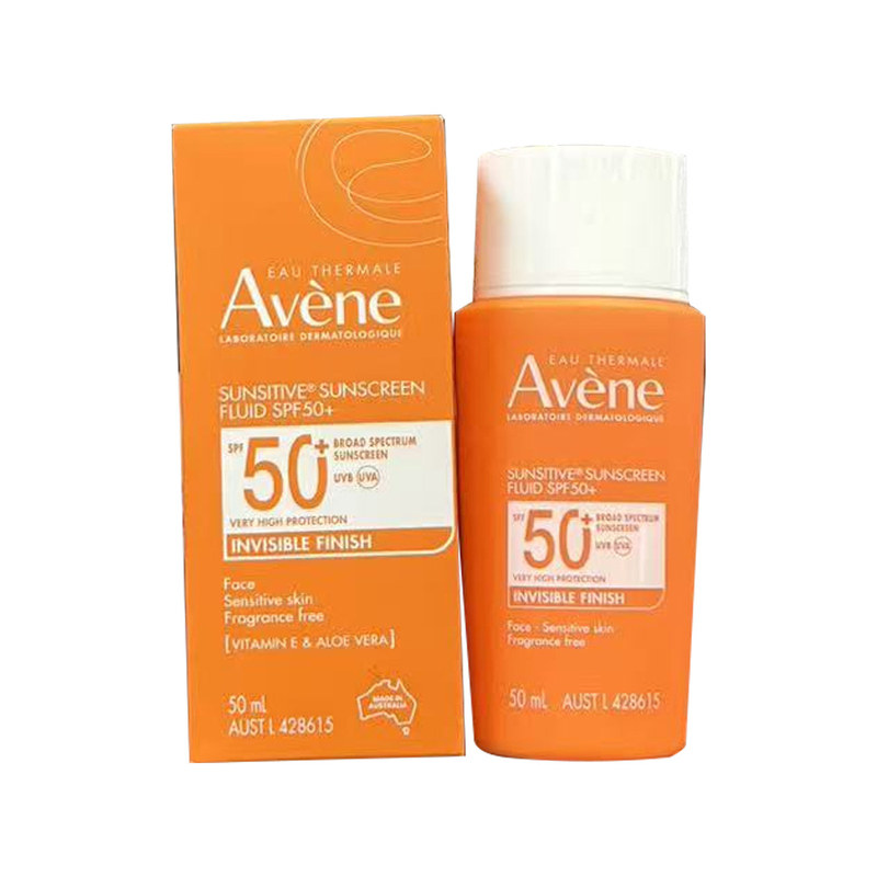新西兰直邮 Avene雅漾清透防晒乳SPF50+全身防护50ml防晒霜敏感肌
