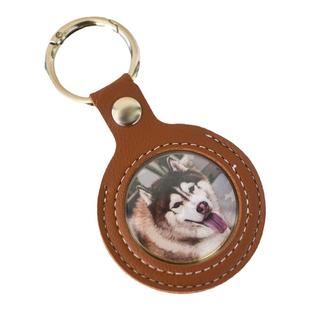 新款宠物猫狗肖头像照片定制钥匙扣纪念日女朋友礼物手作DIY挂件