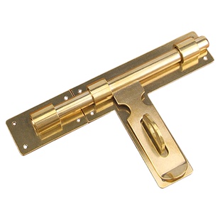 防盗大门锁铜插销式门栓免打孔明装木门门销安全插座销子门拴门闩