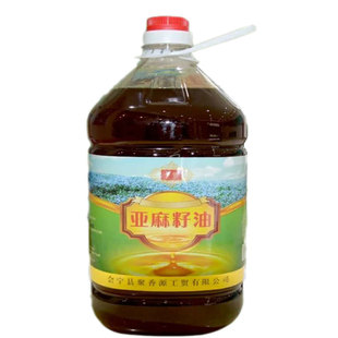 甘肃会宁特产纯胡麻油非香泰乐亚麻籽油食用油YMZY热榨初榨5L包邮