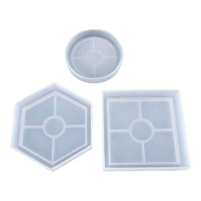 手工制作diy几何杯垫滴胶模具