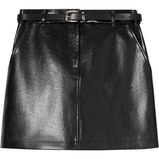 ToyzY环保蛋白皮机车风哑光皮裙短款半身裙ZC35350010（送腰带）