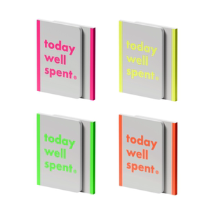 Today Well Spent多巴胺4色A6点阵笔记本 荧光色便携心情本灵感本