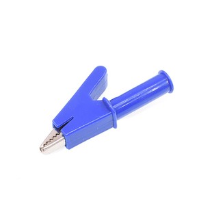 纯铜夹子 鳄鱼夹电线夹中号带4mm插孔 插式高压半包护套夹30A