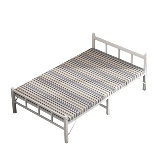 午休折叠床单人床家用成人简易床双人床1米2宿舍出租房硬板床铁床