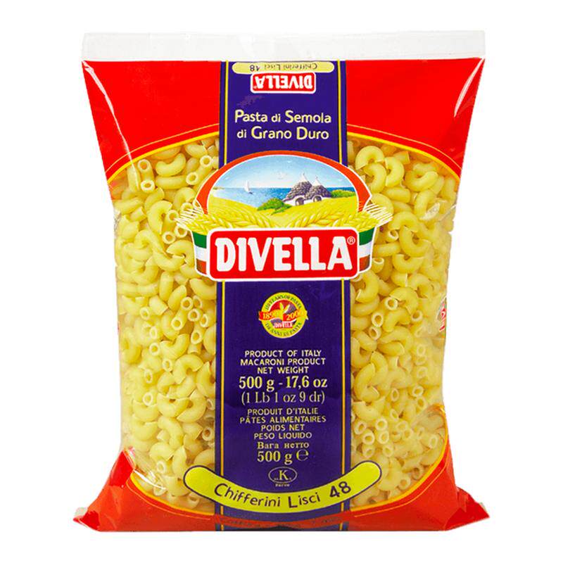 【吉杰双11】意大利进口Divella蒂维勒意大利面500g杜兰小麦