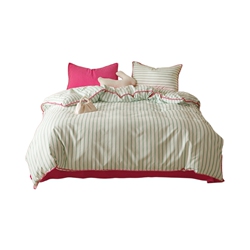 susan苏杉水洗棉四件套ins风