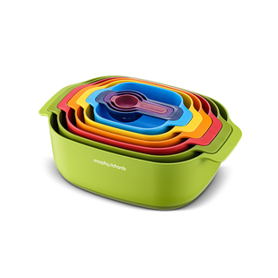 摩飞多功能厨具九件套多用面粉筛蛋清分离器量勺量碗洗菜篮沥水篮