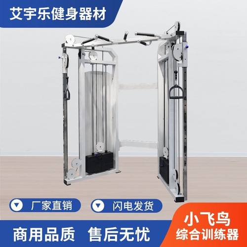 商用小飞鸟龙门架综合训练器十字夹胸双臂机多功能深蹲架健身器材