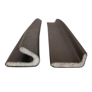 自粘V型L型防盗门密封条入户推拉移门缝隙隔音包覆式防撞PU发泡条