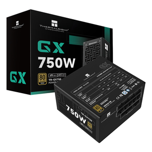 利民TR-GX750金牌全模组ATX3.1电源日系主电容750W黑扁线650W电源