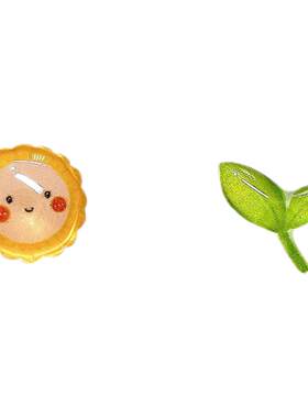 小众树脂简约女原创设计耳钉耳饰