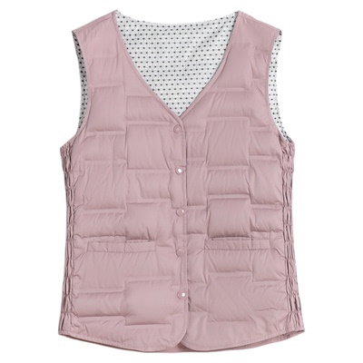 雅鹿石墨烯羽绒马甲女羽绒服内胆