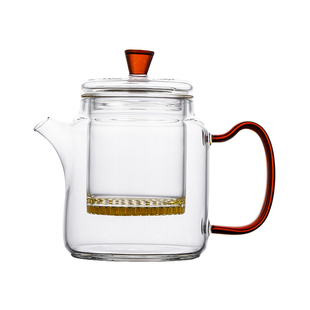 瀛海璃都高硼硅玻璃茶壶耐高温玻璃茶壶家用办公室泡茶壶煮茶器