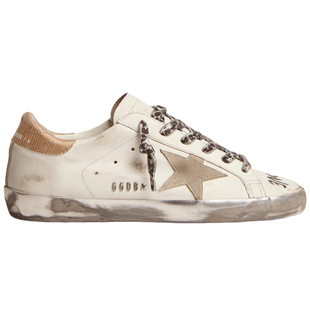 【礼物】Golden Goose女鞋Super-Star星星白色涂鸦脏脏鞋礼物GGDB