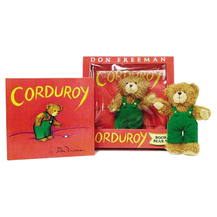 英文原版 Corduroy Book and Bear 小熊可可玩具套装 Don Freeman 英文版 进口英语原版书籍