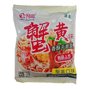 国圆清真蟹黄味干脆面干吃面