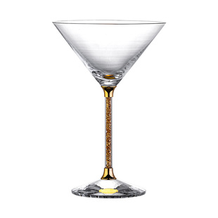 高档轻奢水晶玻璃鸡尾酒杯套装创意家用高脚马天尼杯玛格丽特杯子