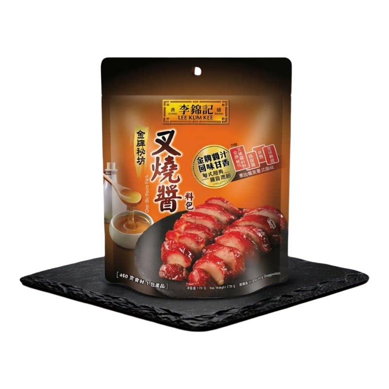 李锦记 香港4件优惠装金牌秘坊叉烧酱料包170g港式风味烧肉汁酱版