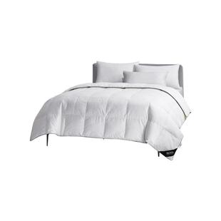 BOSS全棉提花95纯白鹅绒被四季被羽绒被亲肤保暖加厚冬被被子被芯