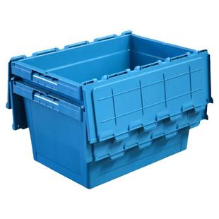 易存周转箱物流箱长方形塑料箱带盖子周转箱快递文件长方形收纳筐