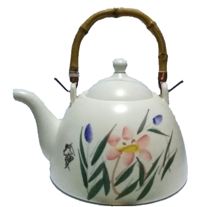 景德镇珍宝正品2升陶瓷水壶咖啡壶耐高温煮茶壶烧水壶燃气电陶炉