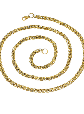 毛衣卫衣项链配饰钢镀18K金酷帅