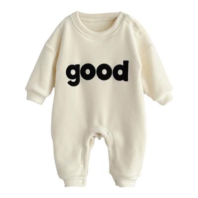 宝宝衣服秋冬款韩版时髦婴儿连体衣冬装婴幼儿加绒保暖长袖爬爬服