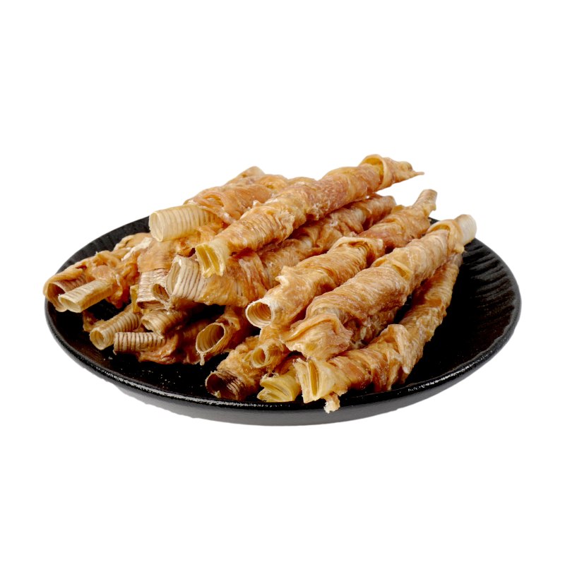COMA自制风干鹅喉管磨牙猫狗零食