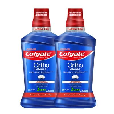 高露洁漱口水正畸带牙套含氟防蛀