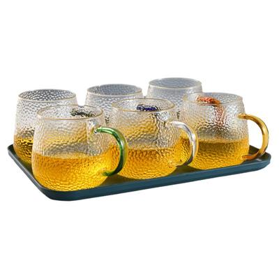 玻璃水杯带把手耐高温防