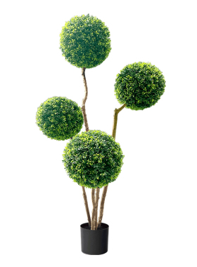 仿真球型植物米兰仔室内装饰摆件高级感仿生绿植落地盆栽大型假树