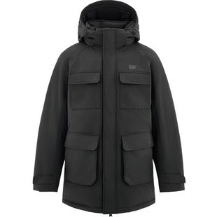 【三防】CAT卡特秋冬男士工装拼色特氟龙材质中长款羽绒服