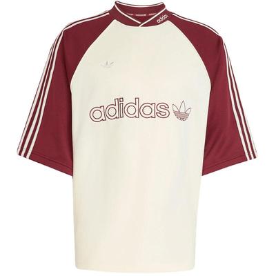 【自营】adidas阿迪达斯男子三叶草V领中长袖T恤短袖上衣JV7600