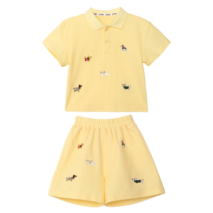 小O爸男婴童 男宝宝夏季POLO套装短袖t恤气质婴儿薄款衣服