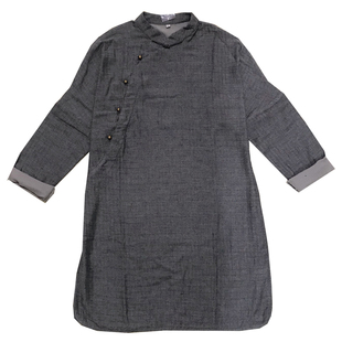 【相惜】素荷原创全棉中式改良女装秋款上衣女秋长袖宽松中长款