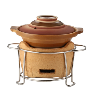 陶土炭炉砂锅商用日式户外老式打边炉火锅家用围炉煮茶红泥烧烤炉