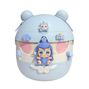 卡通桌面垃圾桶客厅塑料小号有盖迷你桌用创意可爱纸篓桌上拉圾筒