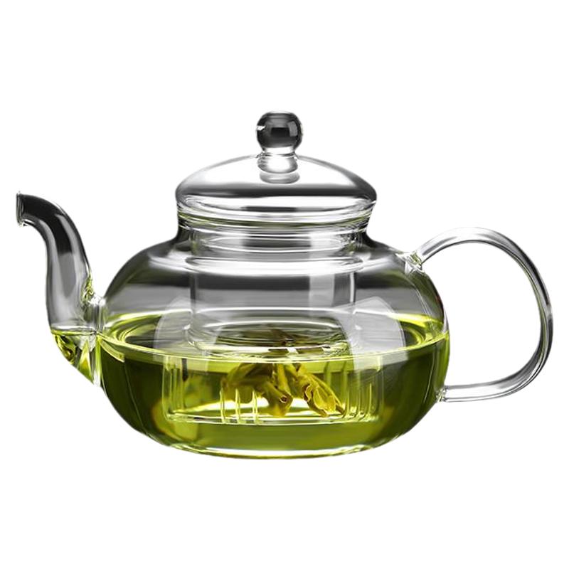 围炉煮茶壶耐热高温带过滤加厚玻璃泡茶壶茶水分离花茶壶茶具套装