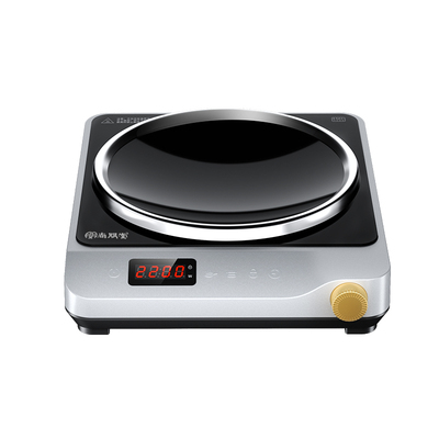 家用电磁炉2200W凹面爆炒尚朋堂新款台式旋钮式大火力电磁灶