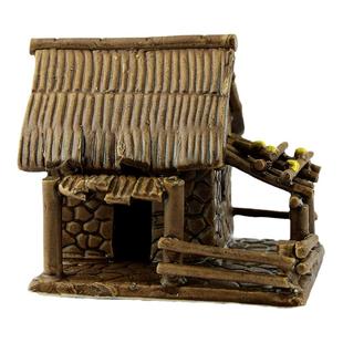 盆景摆件房子微景观摆件装饰假山配件吸水石摆件鱼缸水族饰品配件