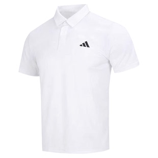 Adidas阿迪达斯男舒适透气简约百搭运动休闲Polo衫短袖T恤HR8729
