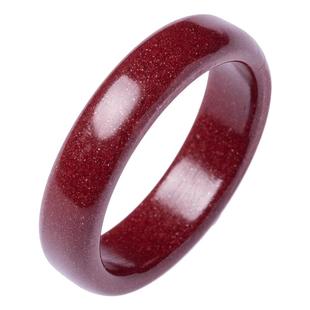 【感恩回馈】保真原矿朱砂素圈戒指女本命年指环男吊坠钥匙扣挂件