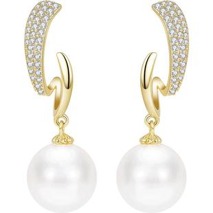 JAY时尚仿珍珠耳环新款耳夹无耳洞耳饰女高级感耳坠耳钉新年礼物