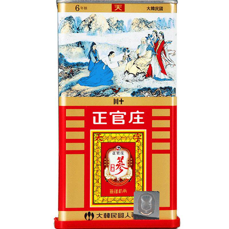 韩国正官庄高丽参人参6年根红参别直参营养滋补品天字15支300g_虎窝淘